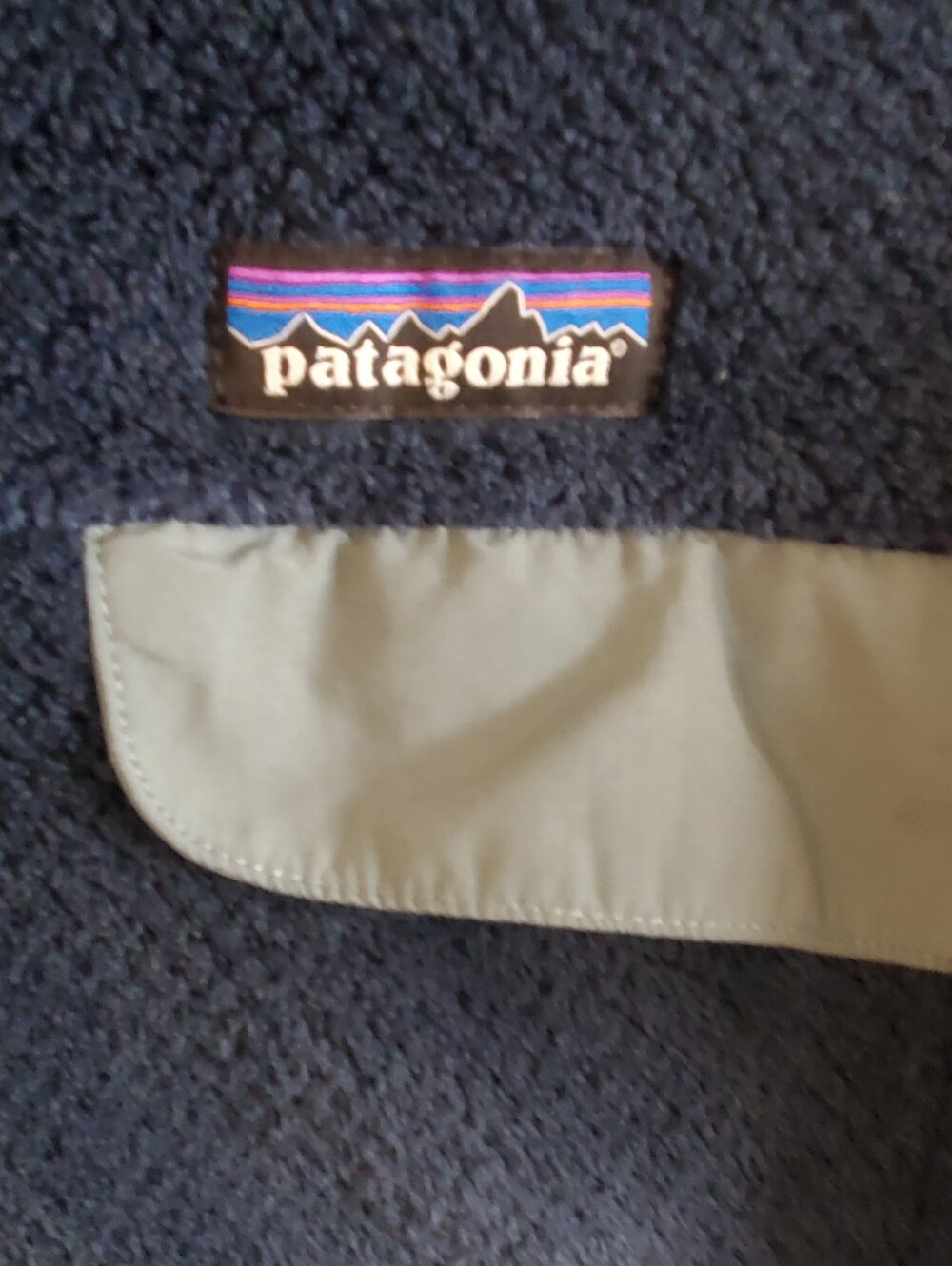 PATAGONIA RE TOOL SNAP T PULLOVER FLEECE. NAVY BLUE SNALL. LONG SLEEVE. FALL - Picture 3 of 10
